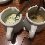 かつ吉 - ドレッシング 海苔マヨネーズとイタリアンパプリカ