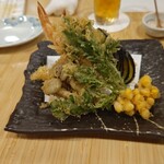 旬さい 碁点 - 天ぷらの盛り合わせ