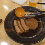 旬さい 碁点 - おでん（牛すじ、ちくわぶ、大根）