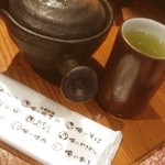 俺の割烹 博多 中洲 - 八女の特上煎茶300円