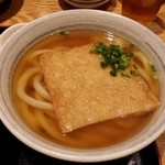 釜たけ流 うめだ製麺所 - セットのきつねうどん