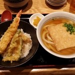 釜たけ流 うめだ製麺所 - 天丼セット900円