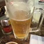 ホルモン・ステーキ・スタミナ料理 福富 - キンキンのビールが嬉しいです