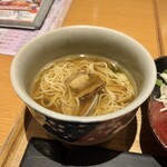 がんこ 魚美酒進 - にぎりランチのラーメン(アップ)♪