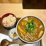 天然大海老天丼 自家製おうどん 白狐 - 