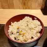 天然大海老天丼 自家製おうどん 白狐 - 