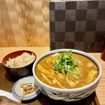 天然大海老天丼 自家製おうどん 白狐 - 