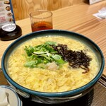 天然大海老天丼 自家製おうどん 白狐 - 