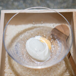 NH - 蒼空さんの酒粕のアイスクリーム アングレーズソース