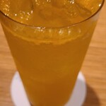 地葉はなれ - 蜜柑酒のサワー♡つぶつぶがいっぱいでした♡