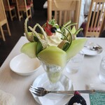 フルーツむらはた - クラウンメロンのパフェ2,000円