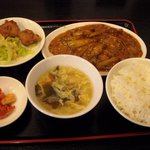 中華料理 宝 - 麻婆茄子定食 600円