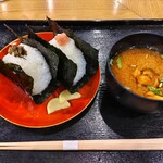 おひつ膳 田んぼ - 「野沢菜」「明太子」「みそ汁」