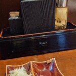 長男、ほそのたかし - 卓上と味変3点セット