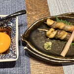 あなご屋銀座ひらい - 月見醤油で