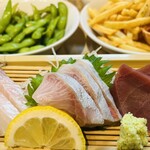 ステーキファイブと寿司六 - 熟成お刺身三昧（並） 1,408円