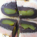 たるみ製菓 - 豪華に栗３個もはいってます。