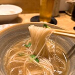 鳥しき - 白湯にゅうめん②