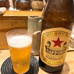 鳥しき - 瓶ビール