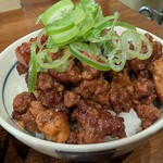 奈つやの中華そば - すきやき風ひき肉の肉豆腐ごはん