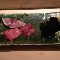 松栄 恵比寿本店 - 刺身
                    鮪赤身、中トロ、鯖