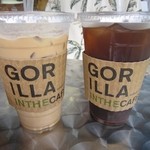 Gorilla in the Cafe - 2012年のモカ･キャラメルラテ(アイス)(L)＄4.95､アメリカーノ(アイス)(L)＄3.65