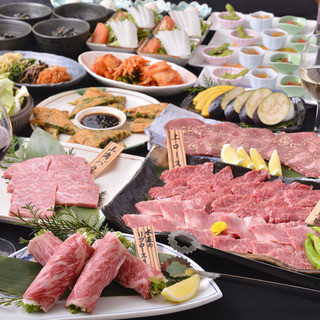 内容充実の「松永牧場コース」がおすすめ！炭火で焼く国産和牛