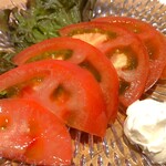 デジタル田園酒場かんます - トマトのマスカルポーネ添え