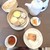 翠花 - 料理写真:香港三種蒸し点心＆蒸しカステラ＆小籠包、大根餅、漬物、中国茶