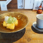 酒菜とうどん 飩燗 - 出汁巻き玉子 ＆ 寫楽 純米