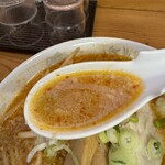 ラーメン とらじ食堂 - みそそばのスープ　個人的には大好きな味‼︎ 2024/12/19