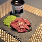 料理とお酒 充喜 - レバーしゃぶしゃぶ