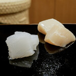 日本橋蛎殻町 すぎた - あおりいか／帆立