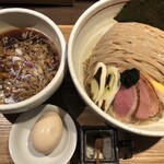 鴨出汁中華蕎麦 麺屋yoshiki - そば風鴨出汁つけ麺（醤油）