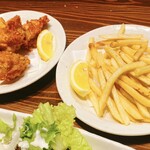 河ドラ駅前酒場 升屋 - 鶏唐とポテトフライ