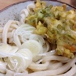 とちぎや - ネギのかき揚げに薬味のネギ