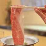 柿安 - 黒毛和牛のしゃぶしゃぶ