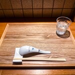 麺 ふじさき - カウンターセッティング