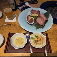 焼肉トラジ 名古屋セントラルタワーズ店 - タン3種盛 焼肉トラジ 名古屋セントラルタワーズ店 - タン3種盛