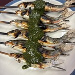 魚としつけば鮎小屋 - ウグイ山椒味噌