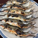 魚としつけば鮎小屋 - 料理写真:ウグイ塩焼き