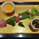 鮨 琥珀 - 前采　先付け