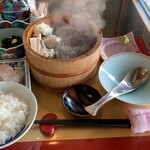 美野幸 - 天然真鯛の焼石定食 3600円