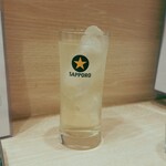 焼鳥 はるちゃん - 思わず頼んだレモンサワー。