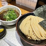 中華蕎麦 ひら井 - 春季限定メニュー『ブラックつけ蕎麦』 ➕のり・九条ネギ
