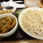 どん太 - 肉汁うどん（並）＆ちくわ天