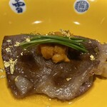 銀座 栞庵 やましろ - 常陸牛のA5ランクのサーロインのすき焼き