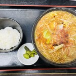 炎 - 半ライスとみそラーメン(辛口)