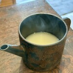 鵠沼海岸 蕎麦兄 - 蕎麦湯。