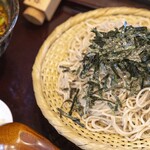 鵠沼海岸 蕎麦兄 - 豚にら蕎麦（1,850円）。